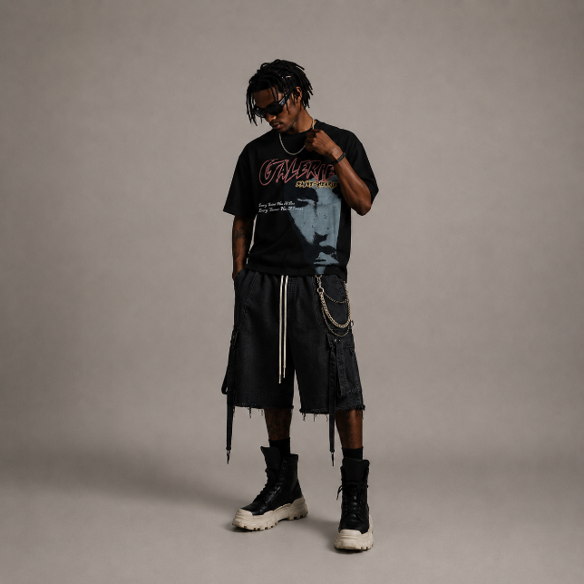 VVII - Exaggerated Graphic T-Shirt(Pre-Order)