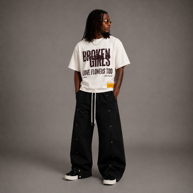 VCCC - Distressed Boxy Oversized T-Shirt(Pre-Order)